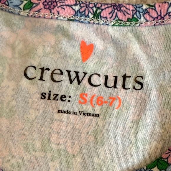 Crewcuts Kids Floral Razer Back Tank Top - Pink and Blue - Picture 2 of 2